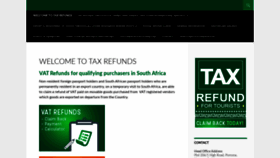 What Taxrefunds.co.za website looked like in 2020 (4 years ago)