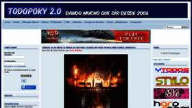 What Todopoky.es website looked like in 2020 (4 years ago)