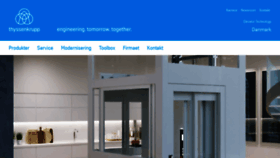 What Thyssenkrupp-elevator.dk website looked like in 2020 (4 years ago)