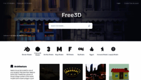 What Thefree3dmodels.com website looked like in 2020 (4 years ago)