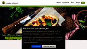 What Taste-of-koroni.de website looked like in 2020 (4 years ago)