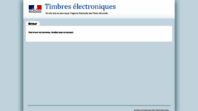 What Timbres.ants.gouv.fr website looked like in 2020 (4 years ago)