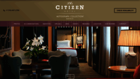 What Thecitizenhotel.com website looked like in 2020 (4 years ago)