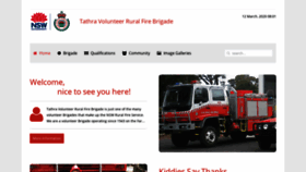 What Tathrafirebrigade.org.au website looked like in 2020 (4 years ago)