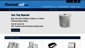 What Thermalrollshop.com.au website looked like in 2020 (4 years ago)