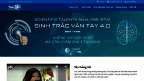 What Taxi24h.vn website looked like in 2020 (4 years ago)