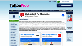 What Tattoowoo.com website looked like in 2020 (4 years ago)