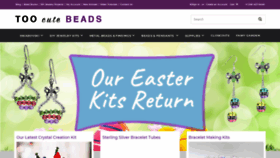 What Toocutebeads.com website looked like in 2020 (4 years ago)