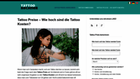 What Tattoorechner.de website looked like in 2020 (4 years ago)