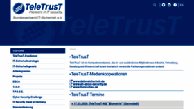 What Teletrust.de website looked like in 2020 (4 years ago)