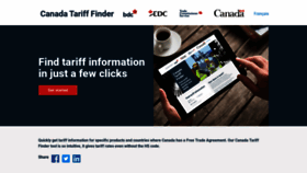 What Tariffinder.ca website looked like in 2020 (6 years ago)