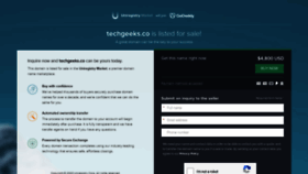 What Techgeeks.co website looked like in 2020 (4 years ago)