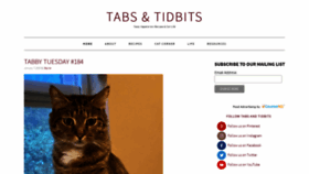 What Tabsandtidbits.com website looked like in 2020 (4 years ago)