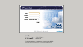 What Timesheets.maximus.com website looked like in 2020 (4 years ago)