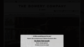 What Thebowerycompany.com website looked like in 2020 (4 years ago)