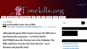 What Timekills.org website looked like in 2020 (4 years ago)