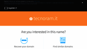 What Tecnoram.it website looked like in 2020 (4 years ago)