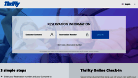 What Thriftycheckin.com website looked like in 2020 (4 years ago)