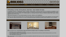 What Tkmouldings.co.za website looked like in 2020 (4 years ago)