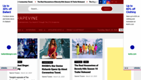 What Tvgrapevine.com website looked like in 2020 (4 years ago)