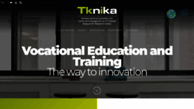 What Tknika.eus website looked like in 2020 (4 years ago)