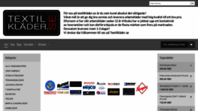 What Textilklader.se website looked like in 2020 (4 years ago)