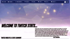 What Twitchstats.net website looked like in 2020 (4 years ago)