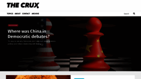 What Thecrux.com website looked like in 2020 (4 years ago)