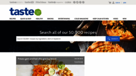 What Taste.com.au website looked like in 2020 (4 years ago)