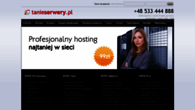 What Tanieserwery.pl website looked like in 2020 (4 years ago)