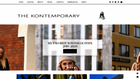 What Thekontemporary.com website looked like in 2020 (4 years ago)