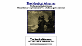 What Thenauticalalmanac.com website looked like in 2020 (4 years ago)