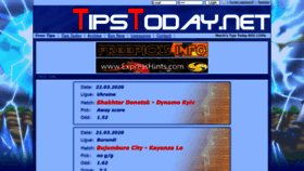 What Tipstoday.net website looked like in 2020 (4 years ago)