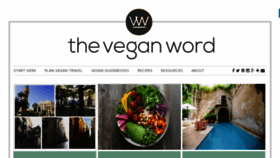 What Theveganword.com website looked like in 2020 (4 years ago)