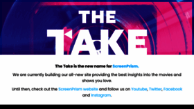 What The-take.com website looked like in 2020 (4 years ago)