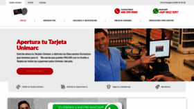 What Tarjetasunimarc.cl website looked like in 2020 (4 years ago)