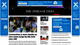 What Thetimesofindia.com website looked like in 2020 (4 years ago)