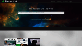 What Tierra.net website looked like in 2020 (4 years ago)
