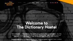 What Thedictionaryhostel.com website looked like in 2020 (4 years ago)