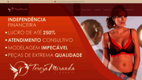 What Terezamirandalingerie.com.br website looked like in 2020 (4 years ago)
