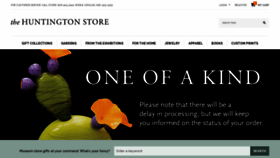 What Thehuntingtonstore.org website looked like in 2020 (4 years ago)