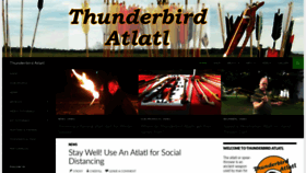 What Thunderbirdatlatl.com website looked like in 2020 (4 years ago)