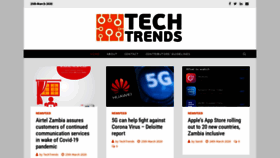 What Techtrends.co.zm website looked like in 2020 (4 years ago)
