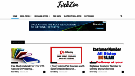 What Trickzon.com website looked like in 2020 (4 years ago)