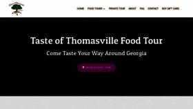 What Tasteofthomasvillefoodtour.com website looked like in 2020 (4 years ago)