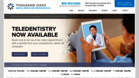 What Thousandoaksdental.com website looked like in 2020 (4 years ago)