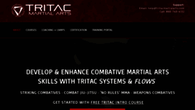 What Tritacmartialarts.com website looked like in 2020 (4 years ago)