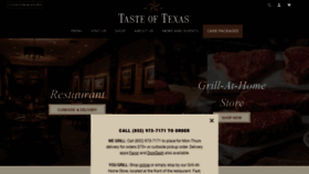 What Tasteoftexas.com website looked like in 2020 (4 years ago)