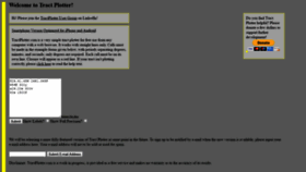 What Tractplotter.com website looked like in 2020 (5 years ago)