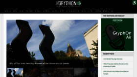 What Thegryphon.co.uk website looked like in 2020 (4 years ago)